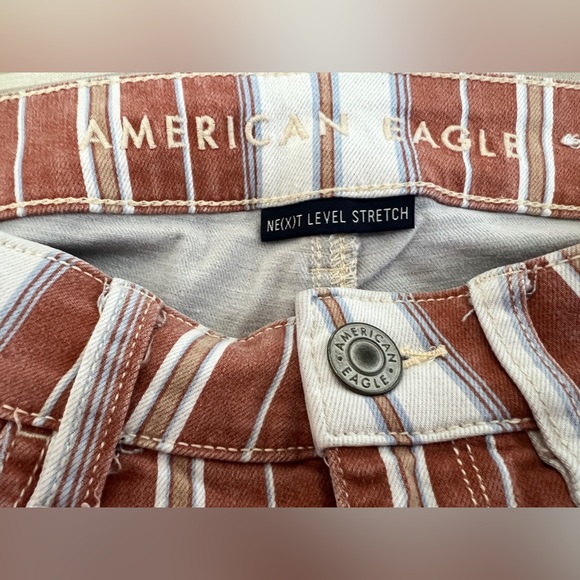 American Eagle Ne(x)t Level Stretch Striped Jeans/Jeggings; size 6, fits like 4 - Picture 5 of 5